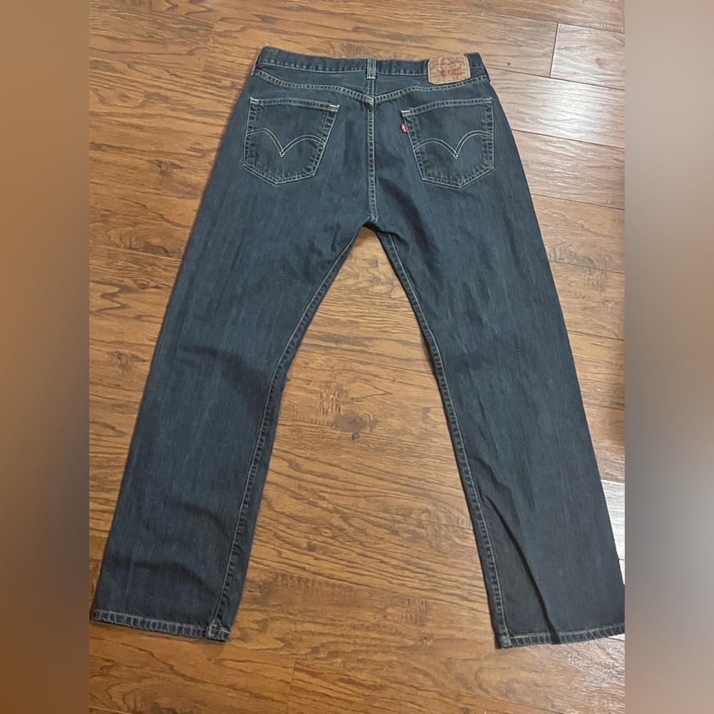 Levi’s Men 501 Straight Fit Button Fly Jeans 36 x 32